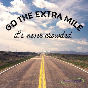 Go the extra mile :-)